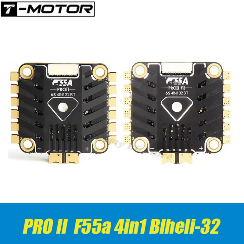 

T-Motor F55A PROII 3-6S 4in1 Blheli_32 Бесщеточный ESC / F55A PROII F3 4IN1 ESC с 10V/2A BEC 30,5x30,5 мм для гоночного дрона FPV RC