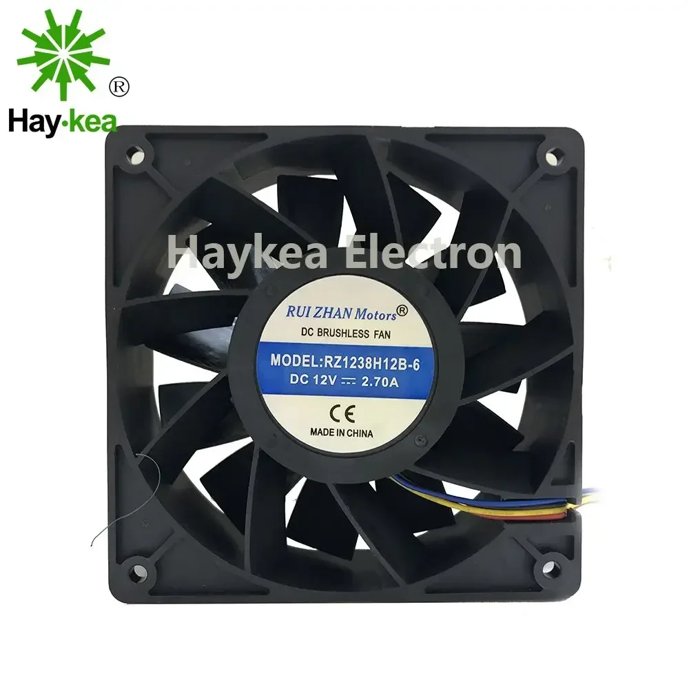 

Cooling Fan Server 12038 12CM DC 12V 2.70A 120*120*38 mm PMW RZ1238H12B