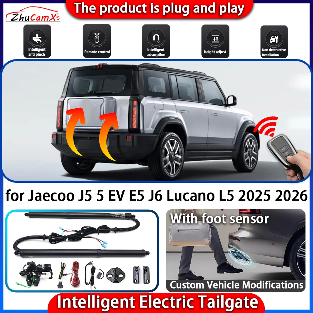 

Smart Powered Tailgate for for Jaecoo J5 5 EV E5 J6 Lucano L5 2025 2026 Automatic Intelligent Electric Trunk Lift Control Kit