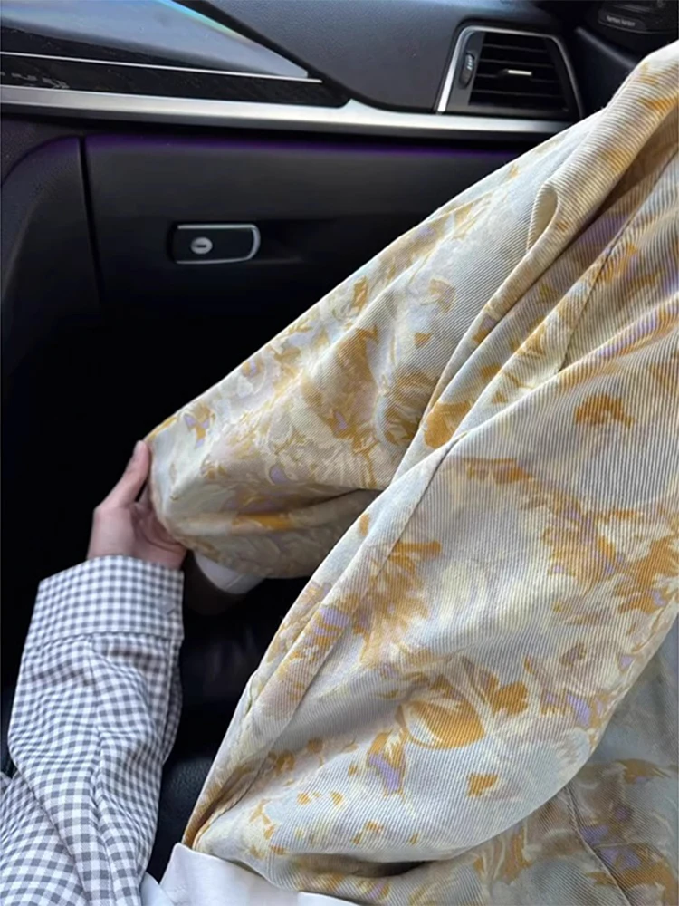 

Мужские джинсы High Street из денима с цветочным принтом, прямые, слегка расклешенные, Cleanfit, прочные, стандартного кроя, для весеннего сезона