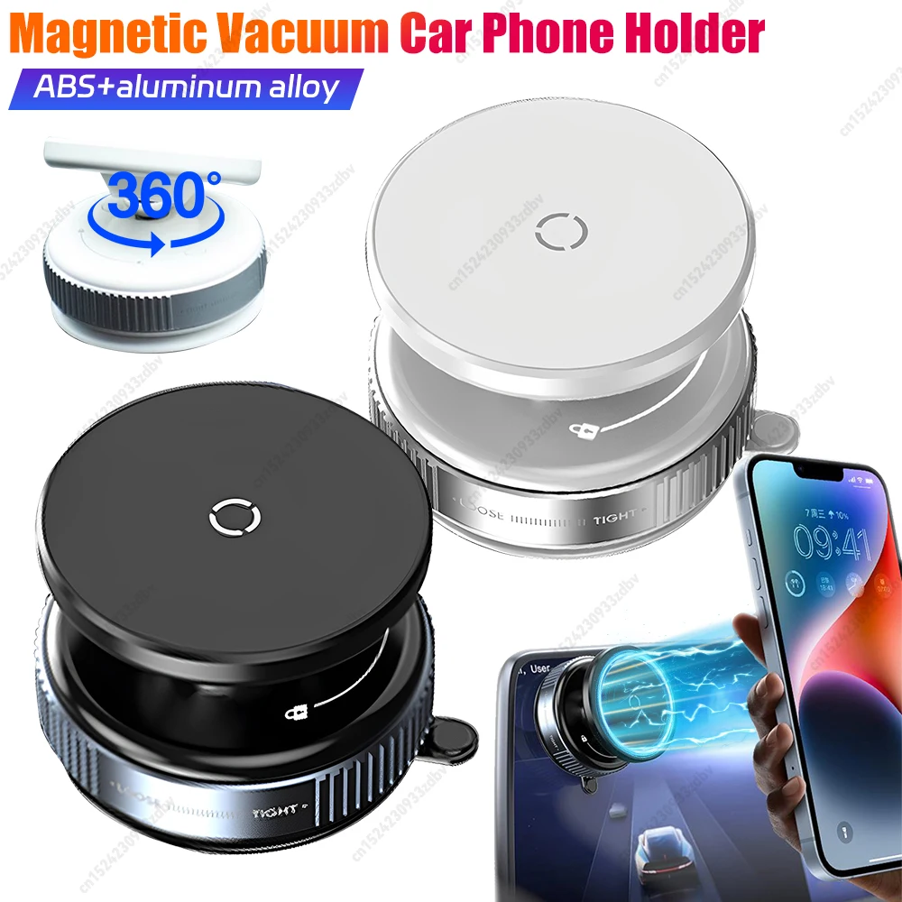 

Держатель для мобильного телефона Magsafe 360° ° Поворотный магнитный вакуумный адсорбционный кронштейн на присоске для iPhone 12, 13, 14, 15, 16 Pro Max