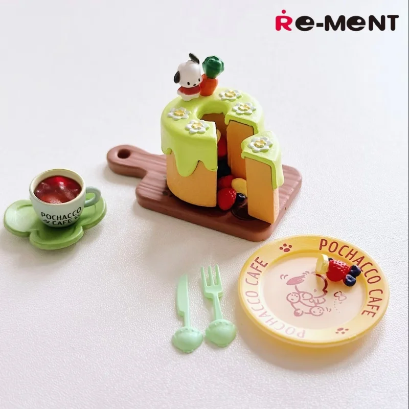 Re Ment Sanrio Pochacco Cafe Miniature Scene Blind Box Collectible Figure Desktop Decor Playset For Anime Miniature Collectors view 3