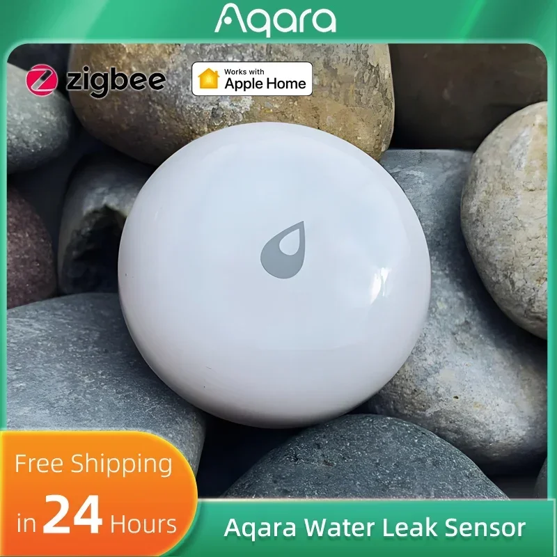 

Датчик утечки воды Aqara SJCGQ11LM Zigbee, детектор затопления, сигнализация, охранный детектор погружения в воду для приложения Mijia Apple Homekit