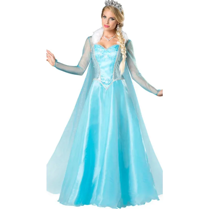 

Women's Halloween Princess Dress Adult Apparel Ice and Snow Odds Love Sha Ai Sha Princess Dress Cosplay Makeup Dance Party Ball