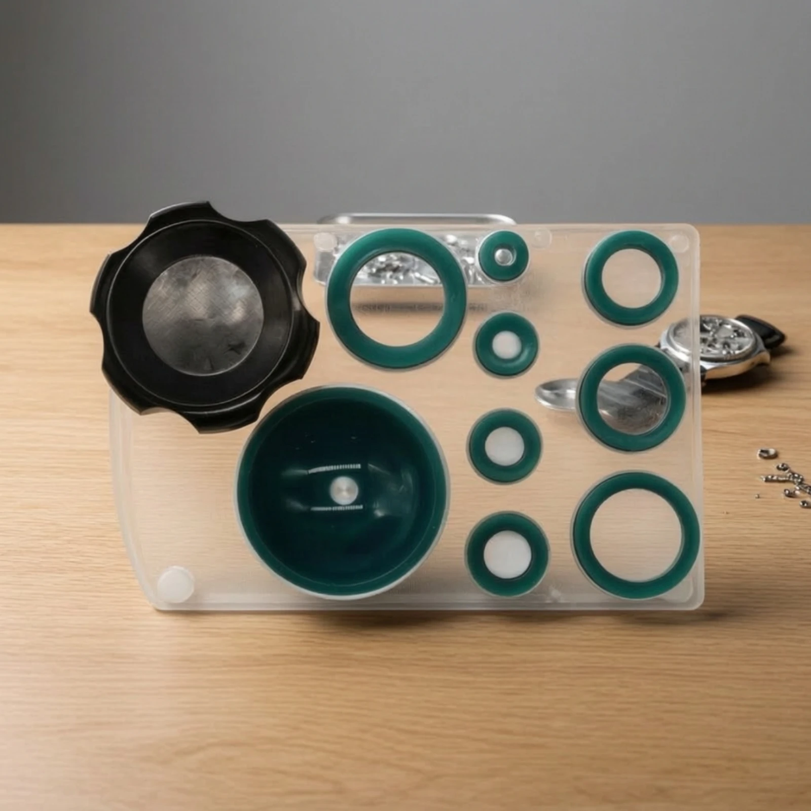 Watch Back Remover with Acrylic Base Suction Type Watch Case Opener Kit Professional Tool for Watch Repair