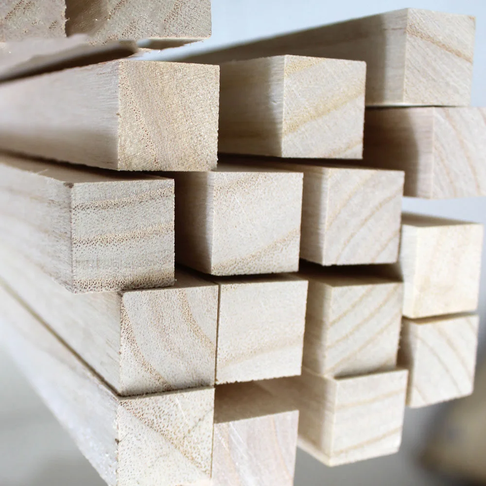 6/8/10/20mm Balsa Wood Sticks Solid Wood Long Wooden Strips for DIY Model Building Handcraft Assembly Supplies Length 330mm
