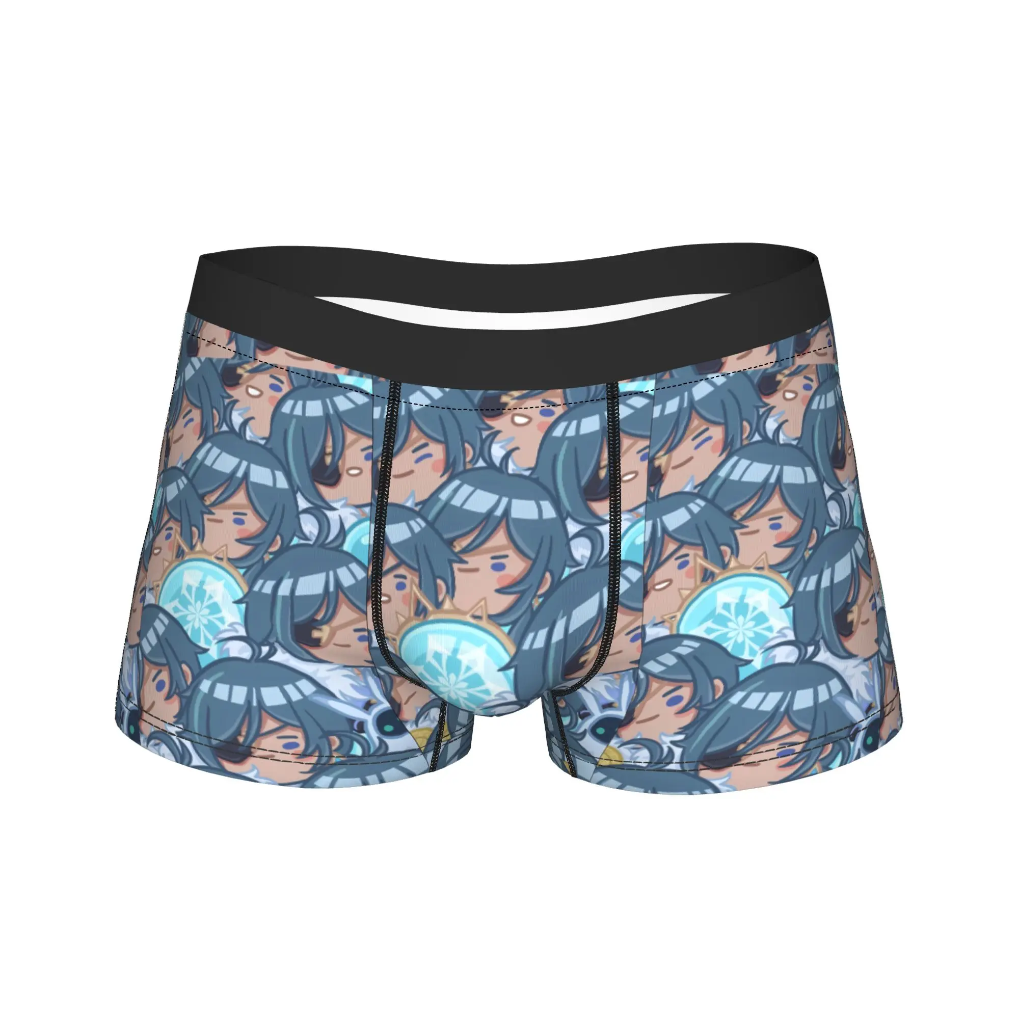 Genshin Impact Game Printed Underwear Kaeya Alberich  Breathable Underpants Customs Shorts Briefs For Male 3D Pouch Boxershorts