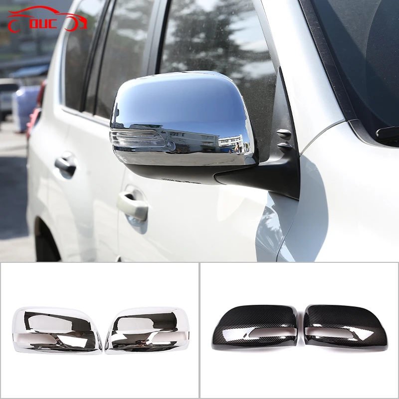 

1 Pair ABS Chrome Car Side Rearview Mirror Cover Cap Molding Trim Accessories For Toyota Land Cruiser Prado FJ150 150 2010-2019