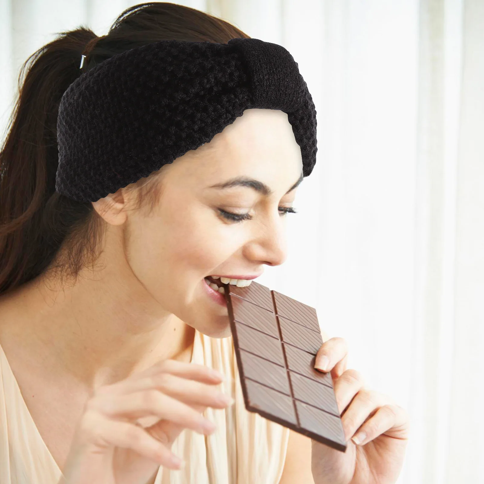 

3Pcs Winter Knitted Headbands Ear Warmers for Women Thick Warm Cozy Crochet Headbands Gifts Festivals Ear Warmer