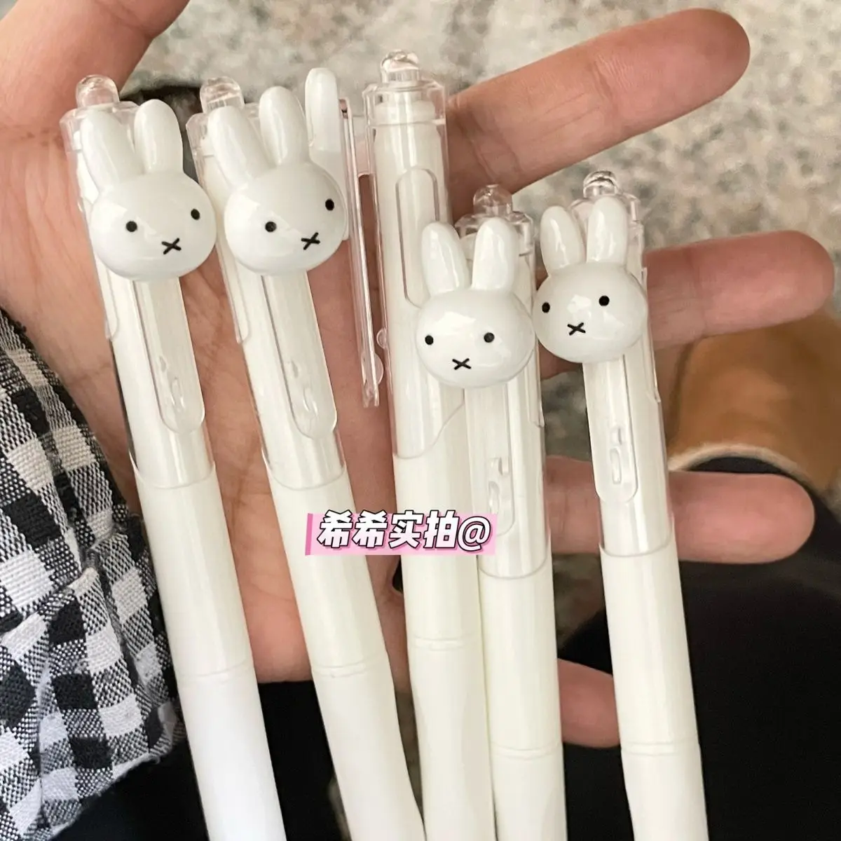 Miffy Retractable Gel Ballpoint Pen Quick Dry Smooth Writing Large Capacity Cute Aesthetic School Office Supply for Studying - view 4