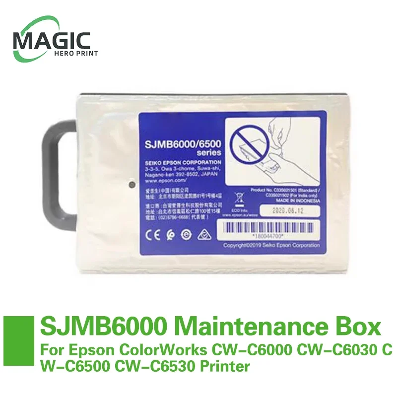 SJMB6000 SJMB6500 C33S021501 Maintenance Box Waste Ink Tank For Epson ColorWorks CW-C6000 CW-C6030 CW-C6500 CW-C6530 Printer