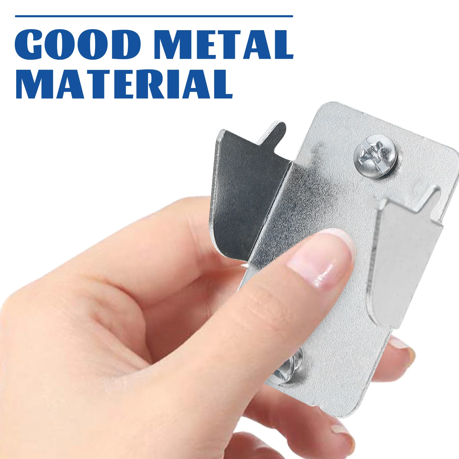 

2 set Metal Curtain Rod Brackets Heavy Duty Holder For Home Office Living Room Bedroom Kitchen Reading Room Support Hooks