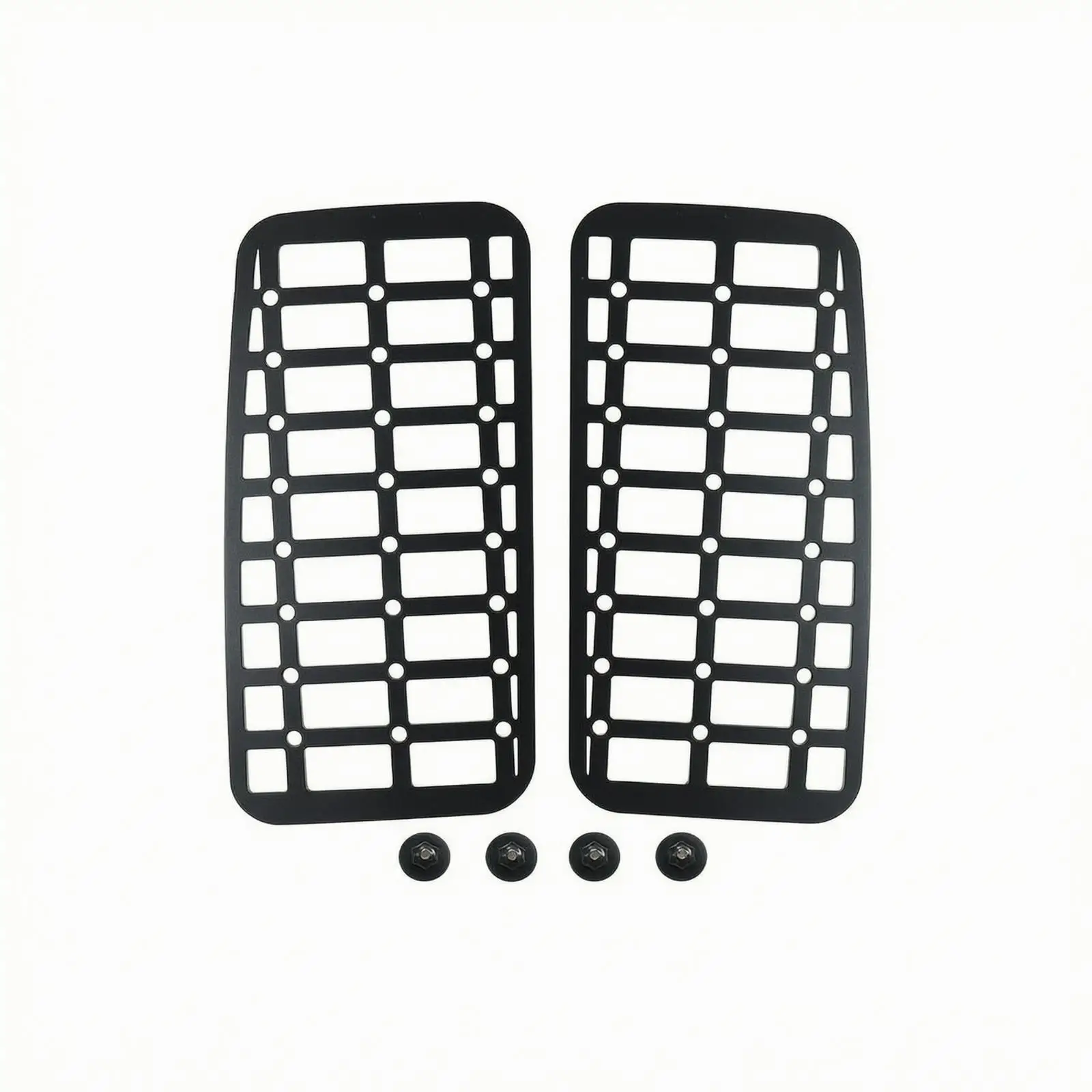 Aluminum Alloy Car Extension Panel Round Grid Window Organizer for Small SUV Rear Cargo Area