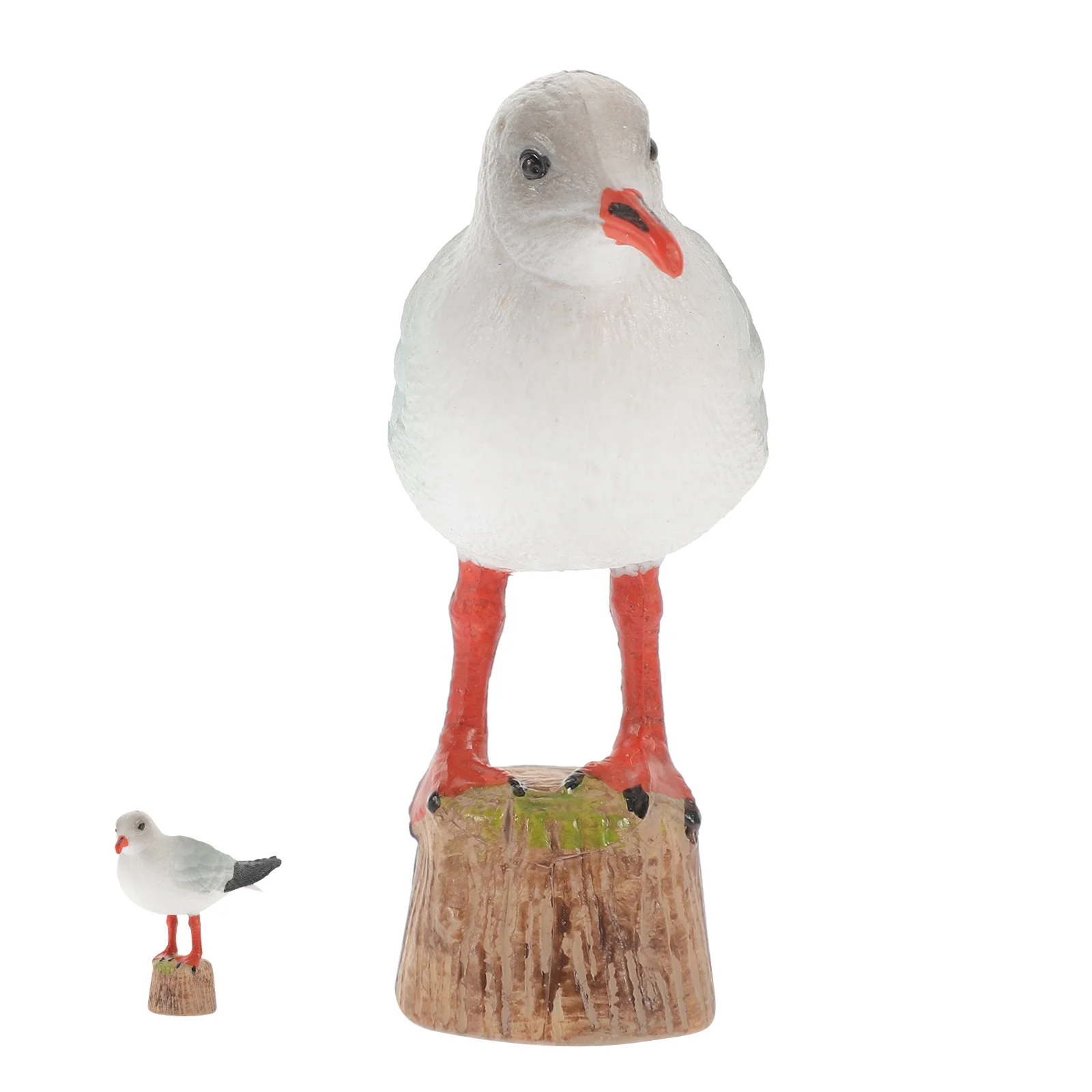 Red-billed Model Stuff Animals Seagull Bird Figurine Nautical Figure Statue Plastic Miniature Decor Child Baby Decoration