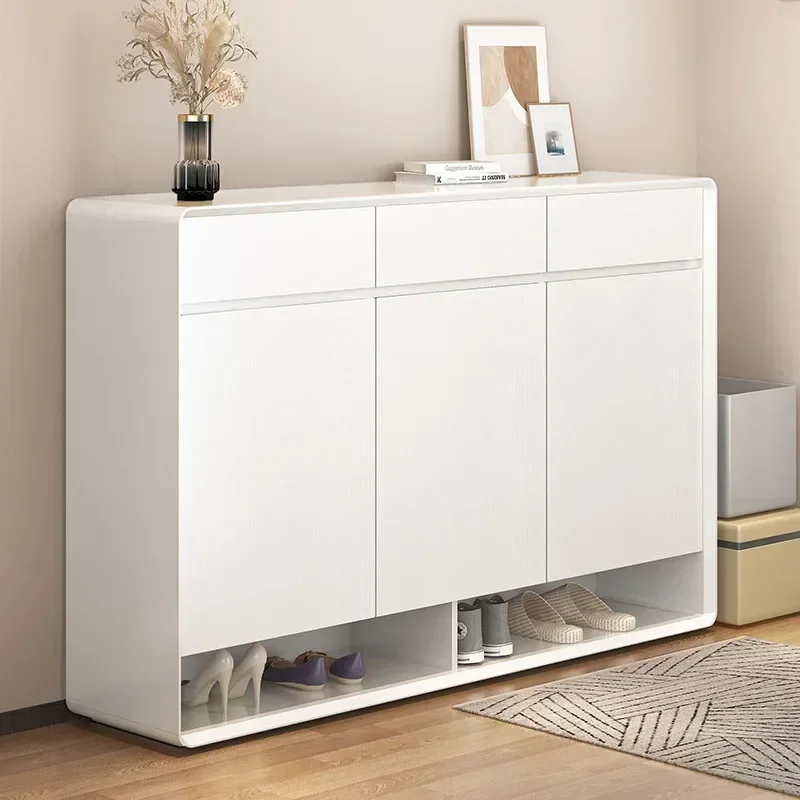 

European Vertical Shoe Cabinet Modern White Designs Closed Shoe Cabinet Dust Proof Nordic Szafka Na Buty Entrance Hall Furniture