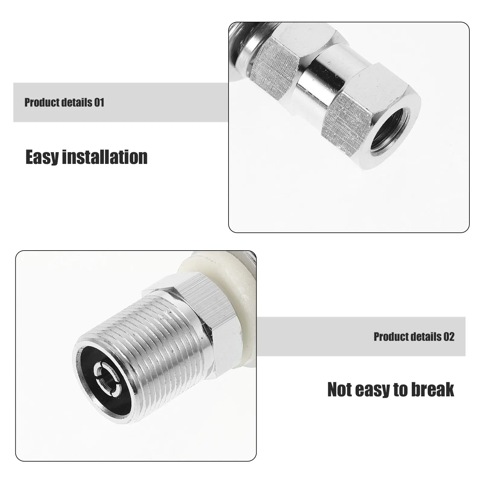 2Pcs Uhf Antenna Connector Stud Mount Adapter High Efficiency Stable Signal Transmission Experimental Equipment Antenna Mounting