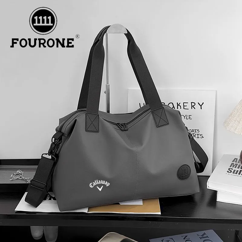 골프공 파우치 ゴルフウェアバッグ 男女兼用 PU素材 軽量 防水 トラベルトートバッグ ハンドバッグ ハーフバッグ 명패