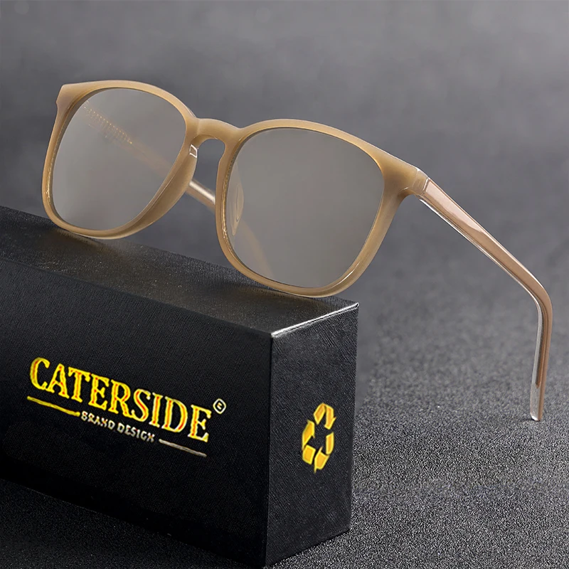 CATERSIDE Neue runde Sonnenbrille für Herren, Markendesign, einfache Sonnenbrille für Damen, Reisen, Business, Party, Brillen, Geschenk, Sommerstil – Detail 2