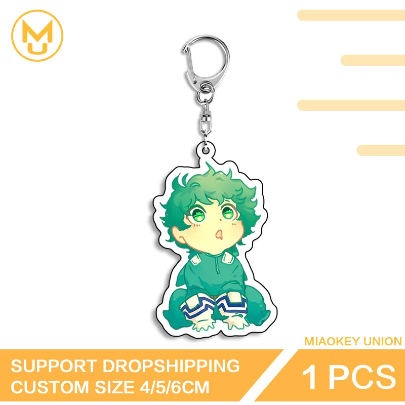 Kawaii Izuku Midoriya Innovative HD Pattern Double Sided Acrylic Keyring Trendy Simulated Versatile Key Ring Gift For Friends