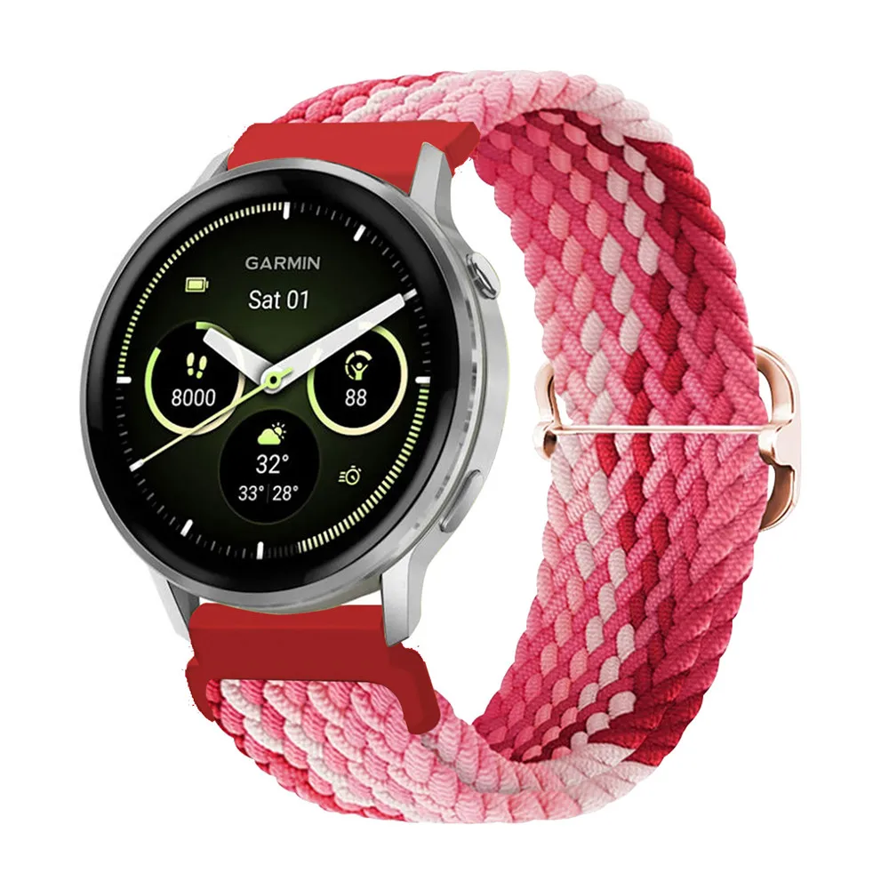 

Эластичные ленты для Garmin Venu 4, 45 мм, 22 мм, нейлоновый тканый ремешок с скользящей пряжкой