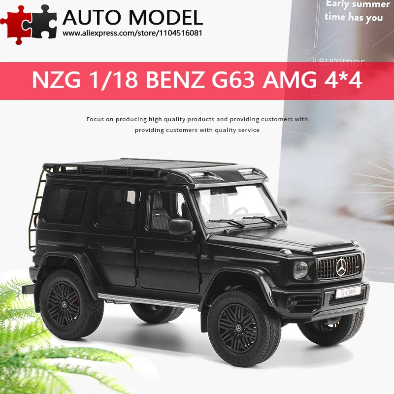 

2023 Mercedes-Benz G63 Amg 4×4 Big g g Series Simulation Alloy Car Model with Fully Openable Doors Nzg 1:18 Die-Cast Metal Scale Model Adult Toy Collectible Gift Display Piece