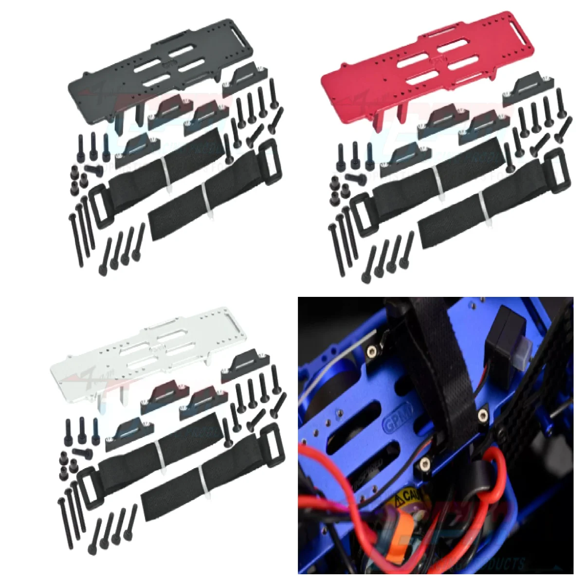 

LOSI 1/18 Mini LMT 4X4 7075 Aluminum Alloy Large Capacity Battery Box with ESC/Receiver Mount