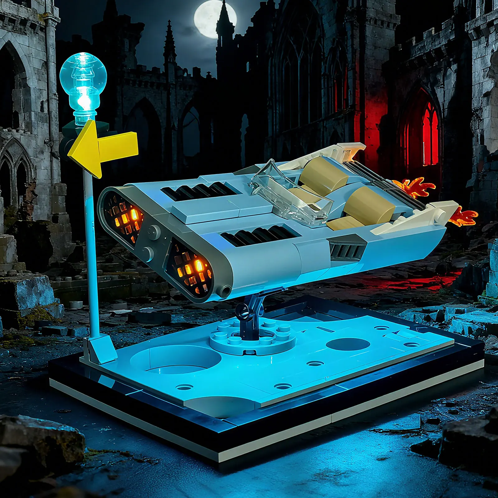 LYBMTWF LED Lighting Kit Compatible with Lego 40789 Flying Moon Car (NOT Include The Model Bricks)