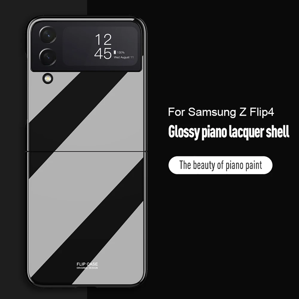 Luxury Starlight Texture Hard PC Paint Folding Cover For Samsung Galaxy Z Flip4 Flip3 Case Sumsung Flip 4 3 5G Shockproof Coque