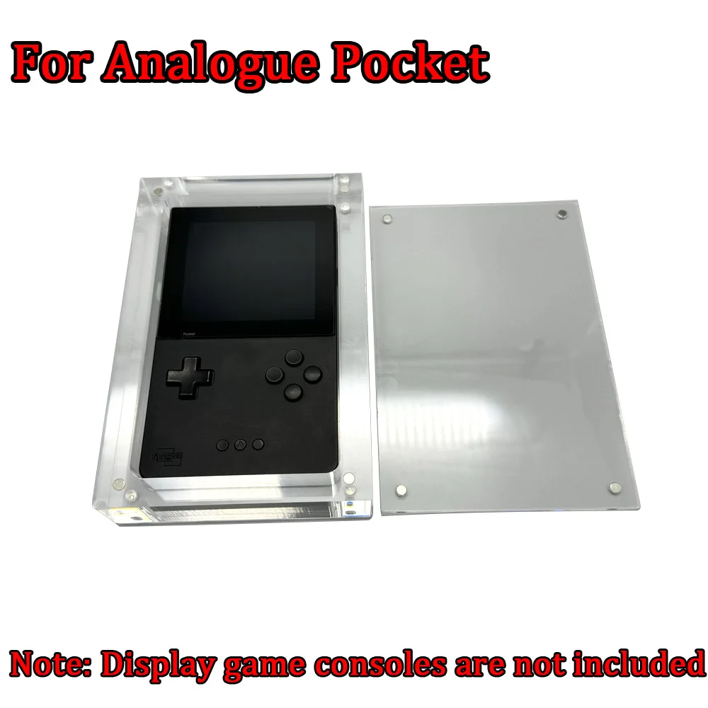 아크릴 디스플레이 케이스, 투명 아크릴 보관 쉘, 마그네틱 커버 액세서리, 콘솔 클리어 박스, 아날로그 포켓 AP