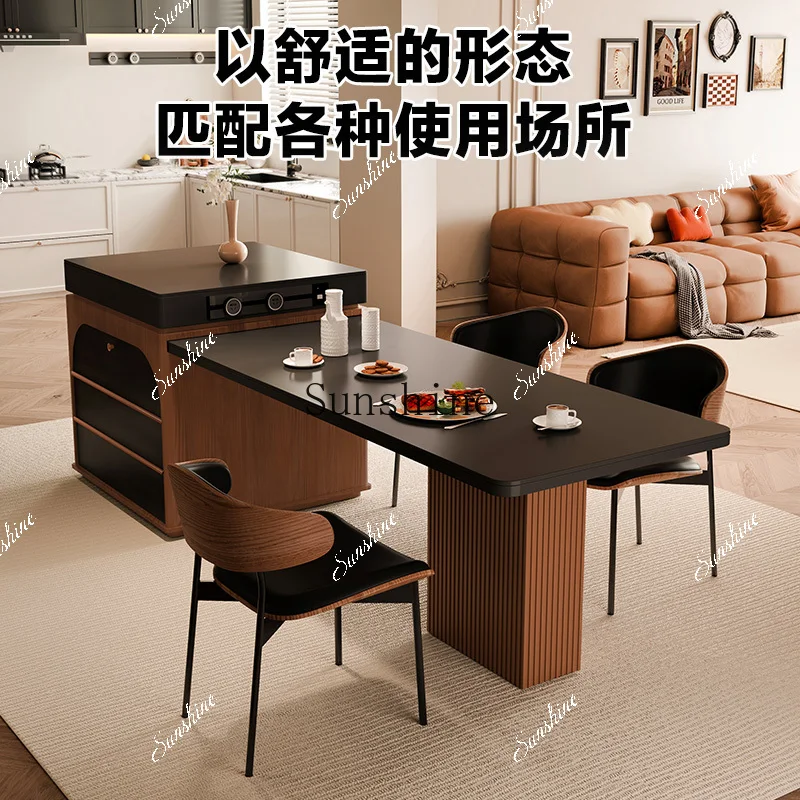 Island table telescopic pull integrated retro style restaurant high-end home  FT