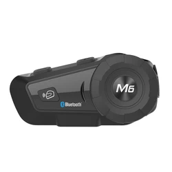 Intercomunicador Bluetooth de 1000m para casco de motocicleta, auriculares para conductor BT, Walkie Talkie inalámbrico, interfono estéreo para Moto, MP3, GPS, Radio FM