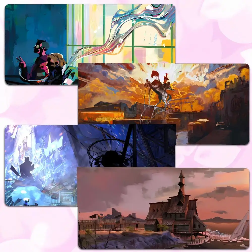 Narrative Game D-Disco Elysium Mouse Pad Thick Lock Edge Gaming Desk Mat Large Size PC Mouse Pad Home decor