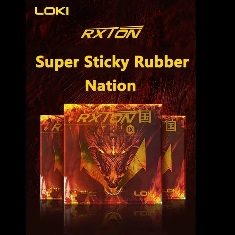 

LOKI RXTON 9 Original Super Sticky Table Tennis Rubber Pips in Blue Sponge Ping Pong Rubber Power Master