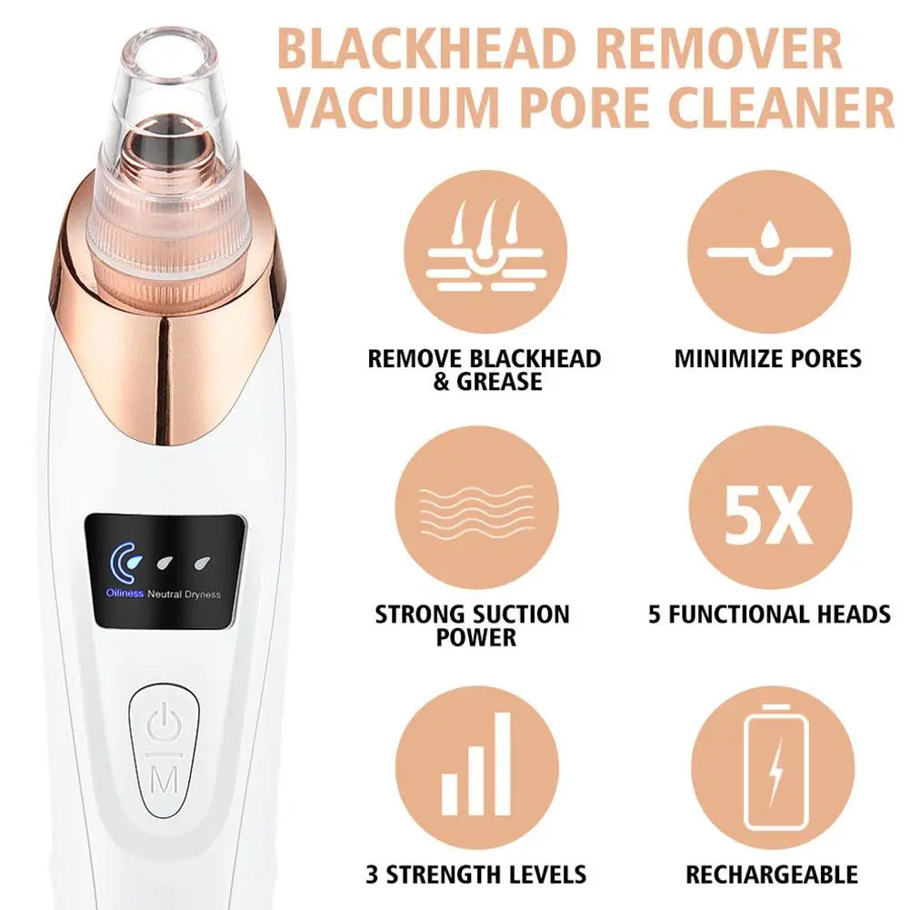 Aspirateur électrique pour éliminer les points noirs, nettoyage en profondeur du visage, Machine de nettoyage des pores, outils de soins de la peau du visage