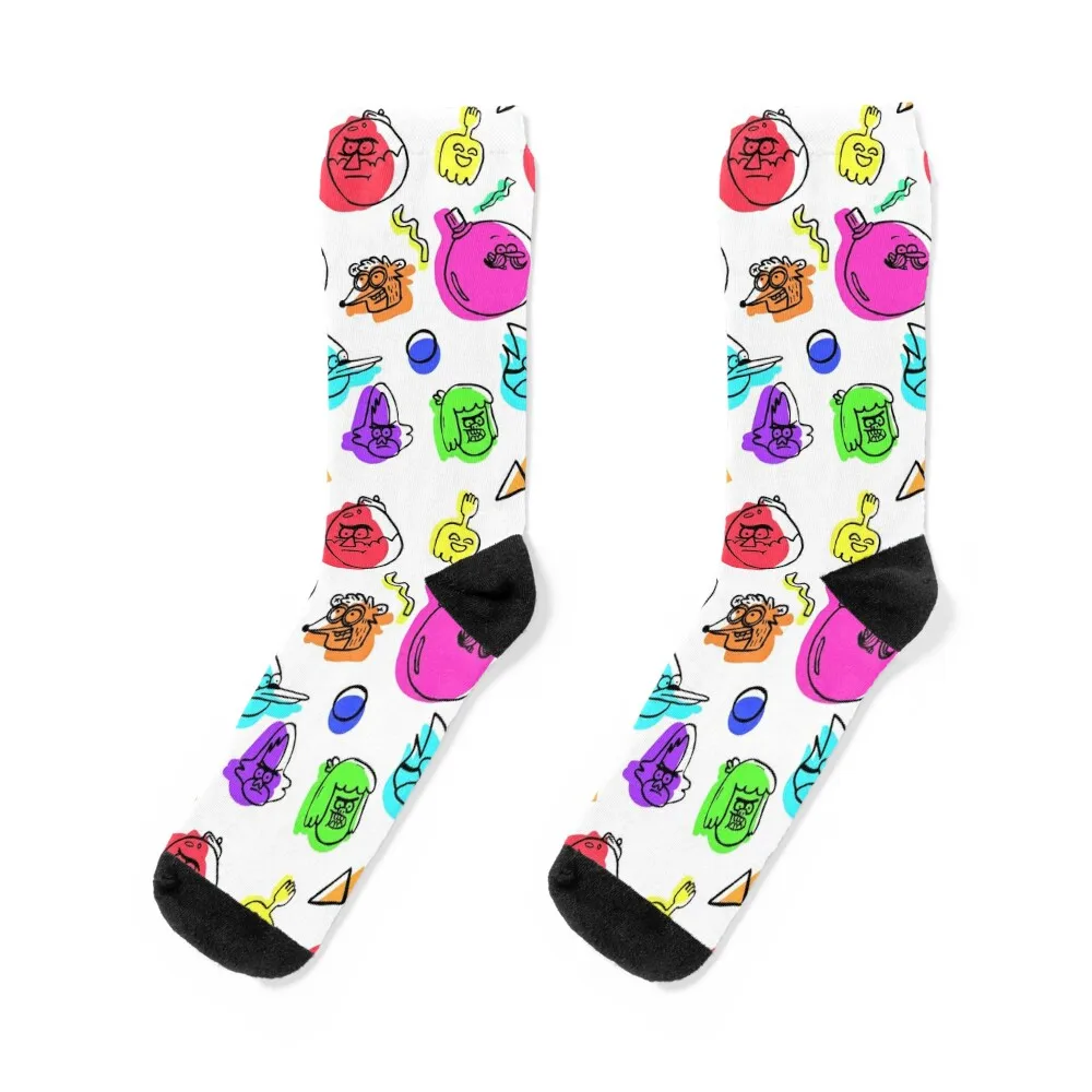 

Regular Show Characters Socks Novelties crazy custom sports hiphop Socks For Women Men's