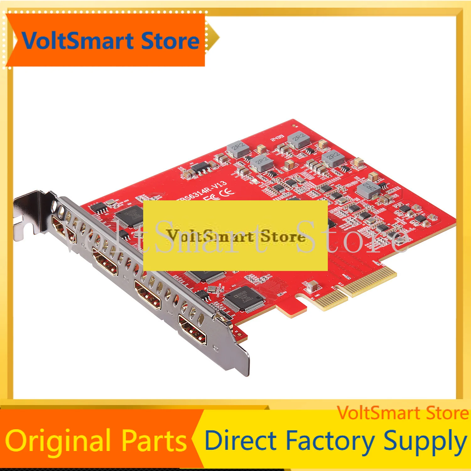 VoltSTBS6314R Quad 1080p@60hz Video Capture Card Data Recorder For Live Streaming/game Recording/broadcasting Support Obs