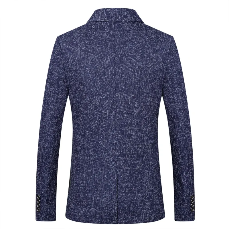 Veste décontractée en laine fine pour homme, petit haut moulant, coupe couvertes, beau haut simple imbibé, vêtements d'extérieur d'âge moyen, automne, 1-A14