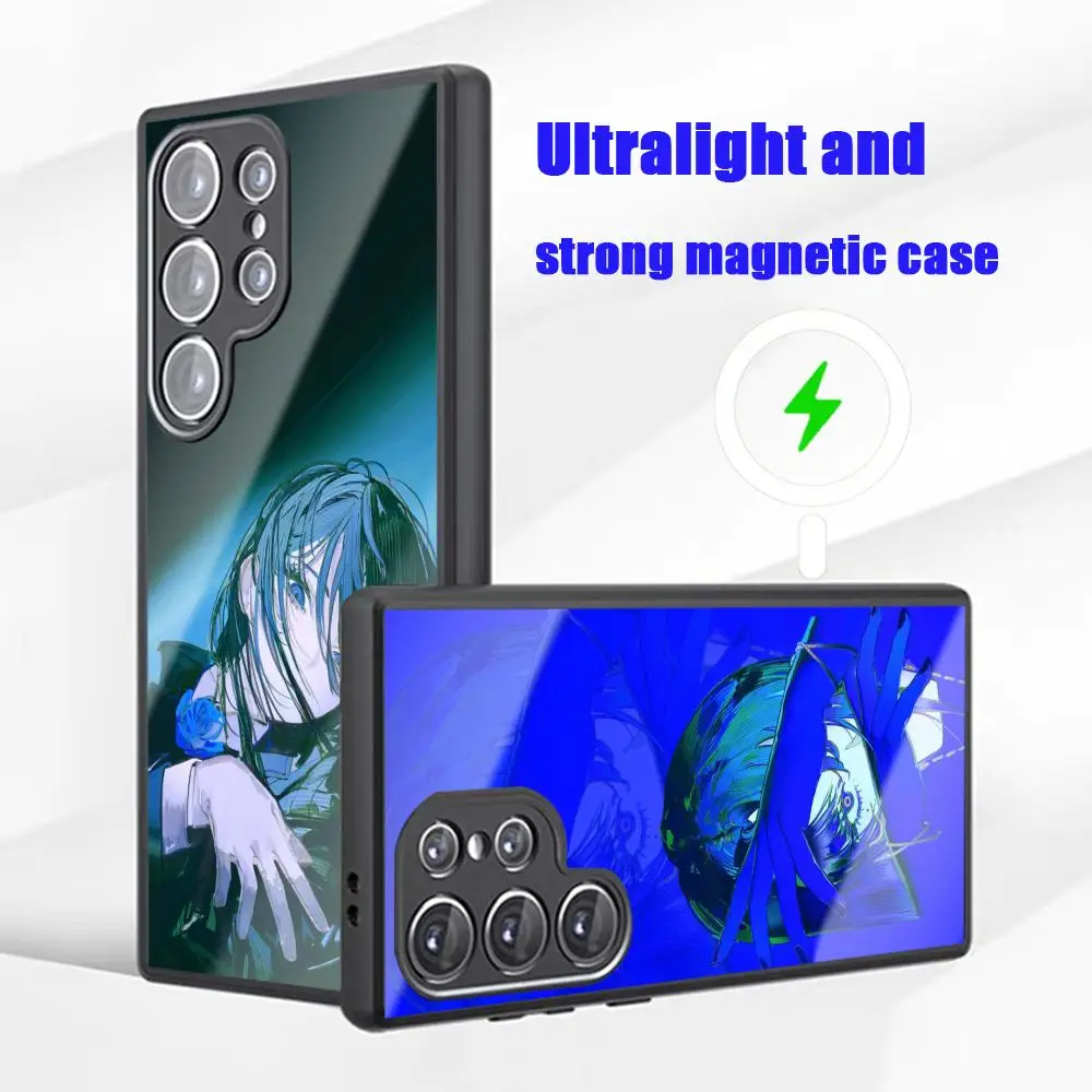 Ado Hot Virtual singer Cool Phone Case For Samsung S26 S25 S24 S23 S22 S21 S20 Plus Ultra Glass Magnetic Case