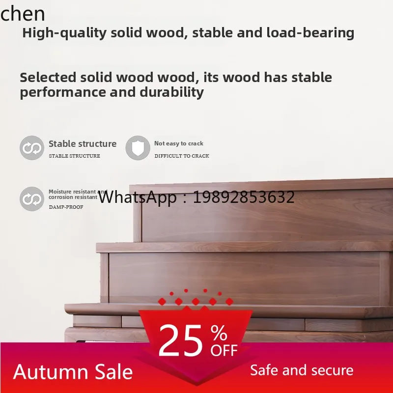 LYY Solid Wood Minimalist Offering Incense Case Buddhist Hall Offering Incense Buddha Table Offering Immortal Table
