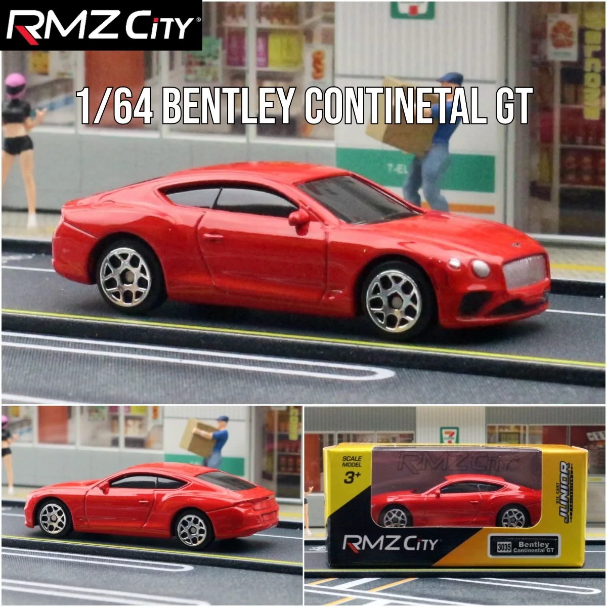 

1/64 Bentley Continetal GT Car Model Diecast Perfect Addition to Your Scale Car Miniature Collection Kid Gift Toys