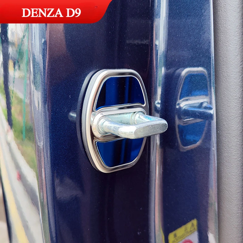 For DENZA d9 door lock cover modification, special DENZA DMI/EV door lock protection anti-rust cover car modification