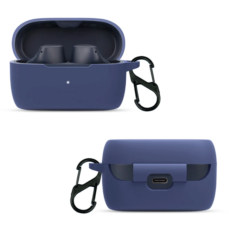 Совместим с наушниками Jabra Elite 3, моющаяся защитная крышка, легкий гибкий ударопрочный водонепроницаемый силиконовый чехол leeve