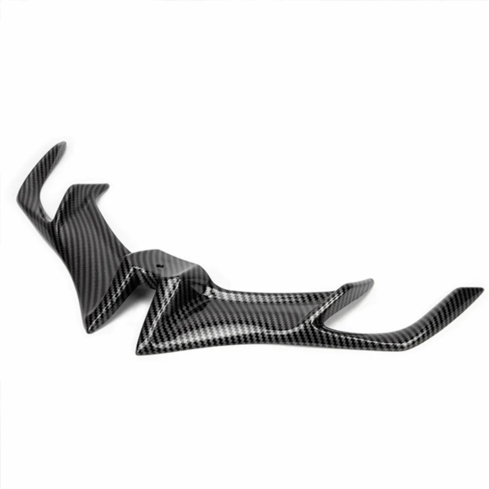 ABS Motorcycle Winglet Carbon Fiber Style Aerodynamic Front Fairing Winglet Dynamic Spoiler Universal Motorcycle Spoiler Wing