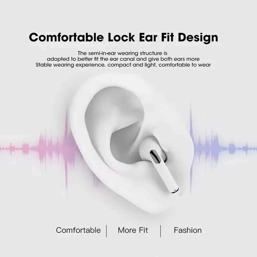 Air Pro4 Wireless Headphones - Over-Ear Headphones for Dual Ear Canal, Long Battery Life, Suitable for Running, Low-End Bass, Sp image 4