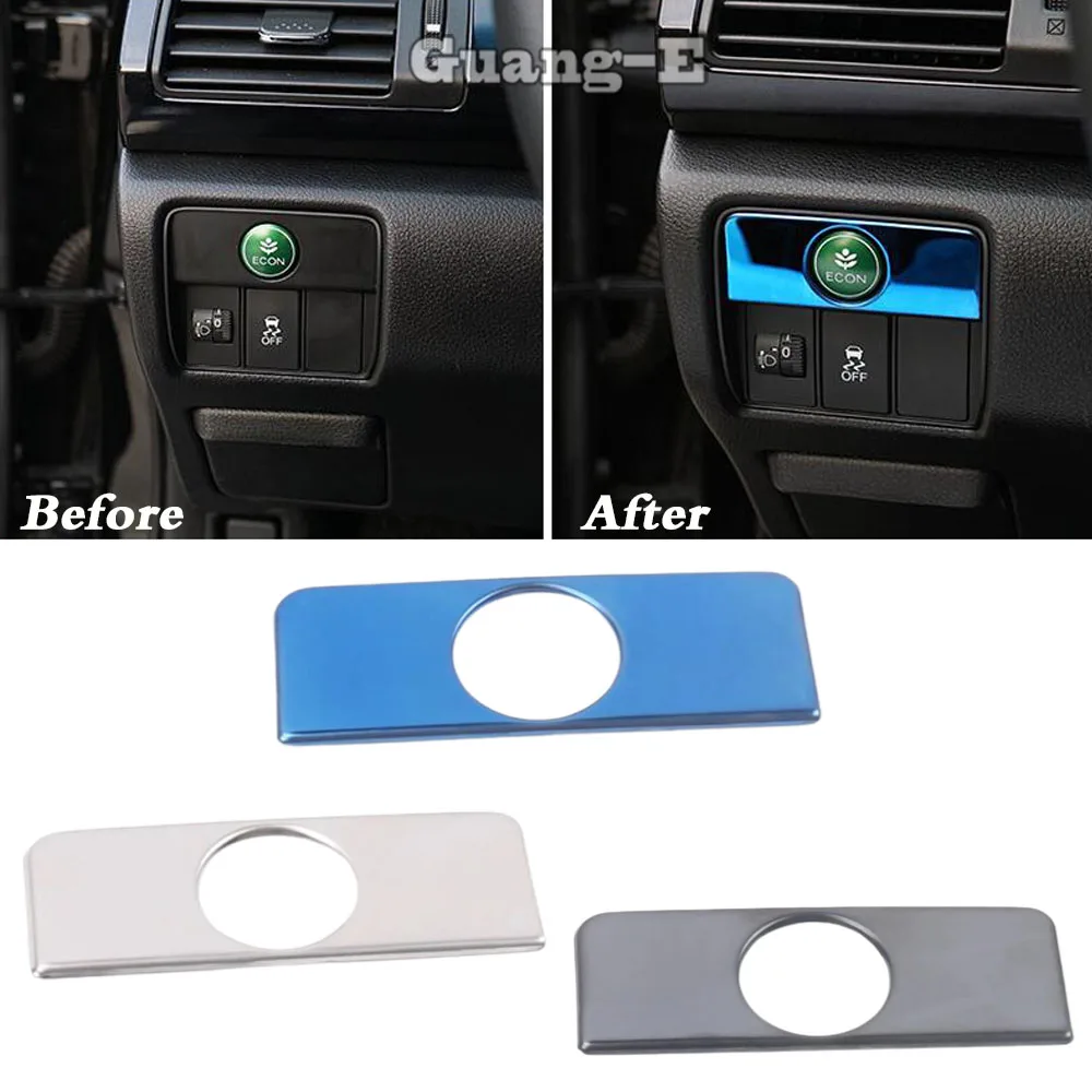 

Car Cover ABS/Steel Front Switch Light Button Decorative Frame Lamp Trim Stick For Honda Accord Sedan 9th 2014 2015 2016 2017