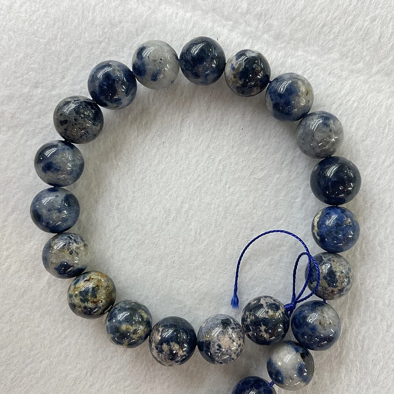 12/14mm Natural Blue Spinel Gemstone Beads Round Loose Beads DIY Bracelet Necklace Natural Stone Beads for Jewelry Making