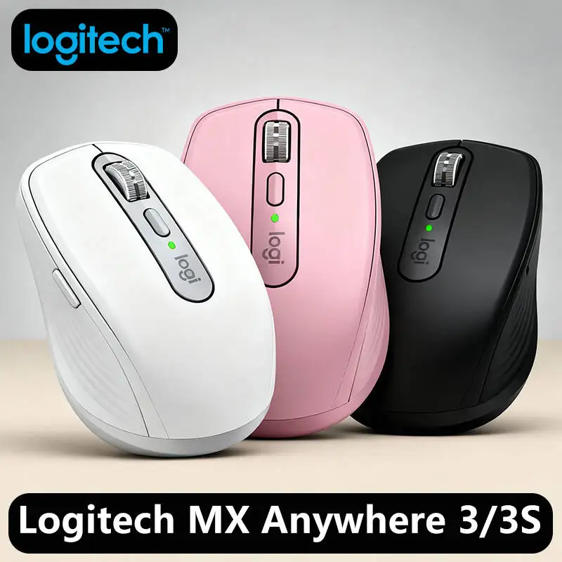 

Logitech Master Series MX Anywhere 3S Bluetooth Беспроводная бесшумная мышь Мягкий звук Офисный женский планшет