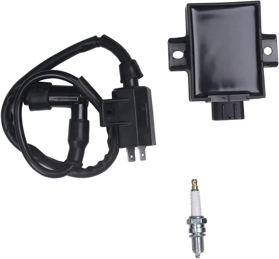 Ignition Coil Spark Plug CDI For Kawasaki Bayou 220 KLF220A Bayou 250 KLF250A 1996-2011
