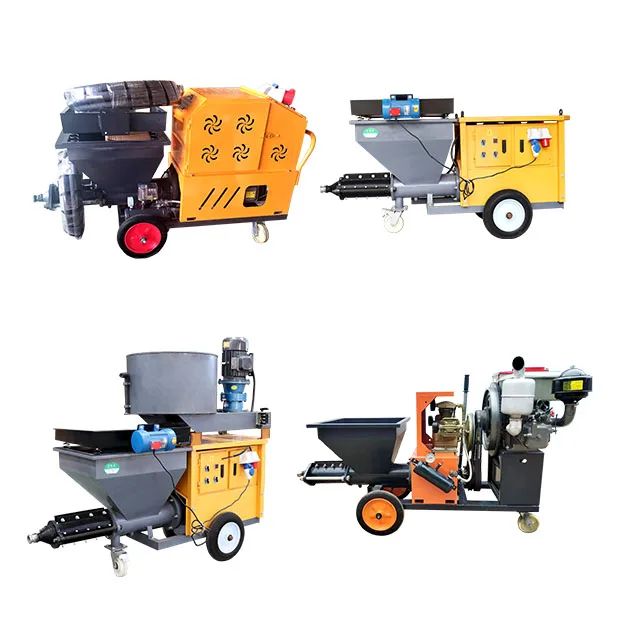 

Mortar Spraying Machine Electric with Hopper for Wall Cement Plaster Automatic Rendering Pump Construction Equipment