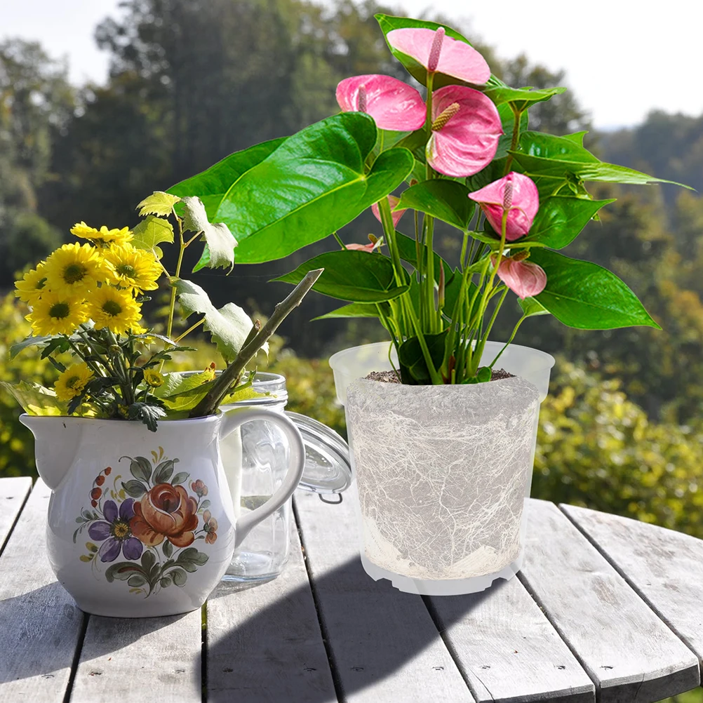 

30pcs Seedling Pot Clear Plastic Nursery Pots with Drainage Holes for Garden Flower Plants Planter Baskets Plant